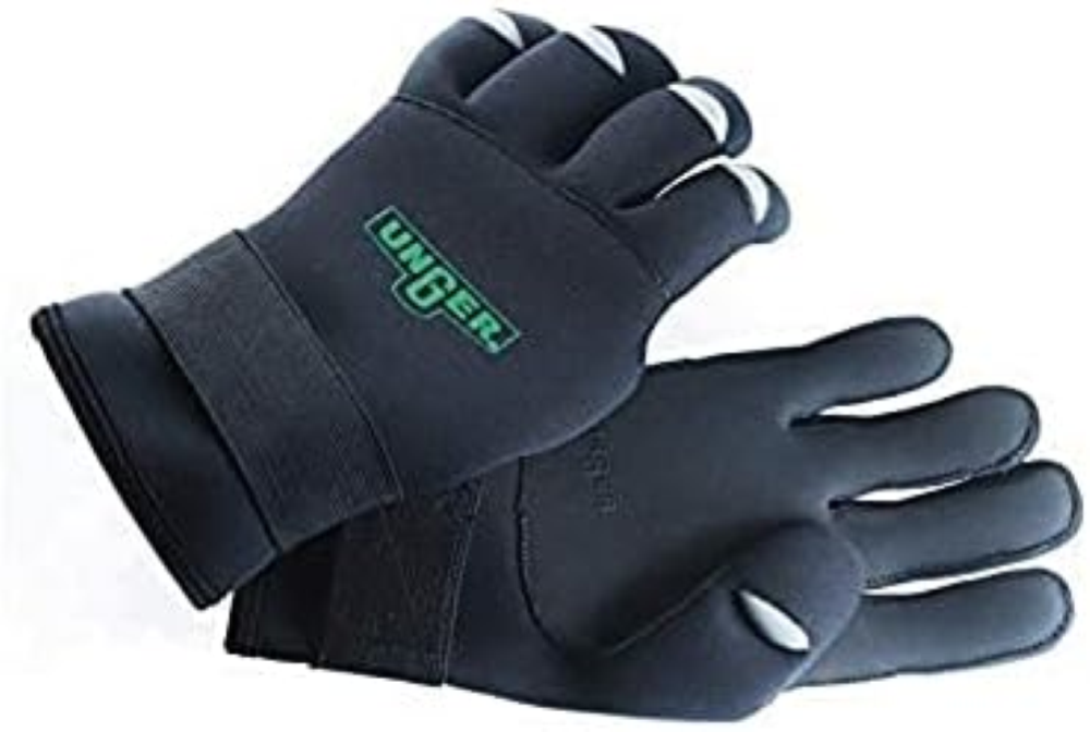 Unger GLO2X Ergotec - Guanti in neoprene, 9