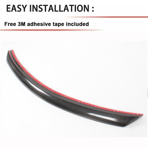 For Mercedes Benz W204 C300 C63 2008-14 Carbon Fiber Rear Trunk Spoiler Wing - Foto 10 di 12