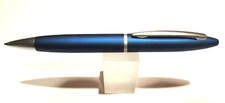 Terzetti Caramia Matte BLUE Metal Ballpoint Pen- Great Looking Pen- FREE POUCH 