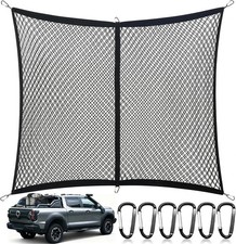 Cargo Net for Pickup Truck Bed, Double Layer, Highly Elastic Stretchable 4"x4"