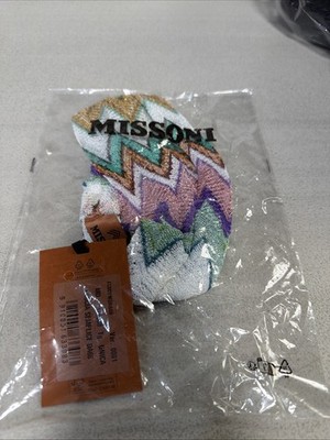 MISSONI HEADBAND 100% Authentic White Gold 