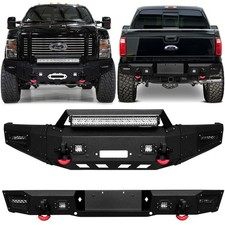 Frontrear Bumper For 2008-2010 Ford F250 F350 Super Duty Wwinch Plate Lights Frontrear Bumper For 2008-2010 Ford F250 F350 Super Duty Wwinch Plate Lights