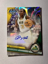 2023-24 Bowman University Chrome Diamond Johnson Prospect Lava Autograph /199