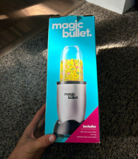 Magic Bullet Personal Blender 250W 18oz Portable Silver/Black w/ Base Cup Blade