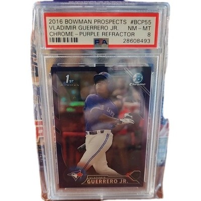 2016 Bowman - Chrome Prospects Vladimir Guerrero Jr. #BCP55 Purple Ref. #'d /250
