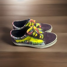 Mens -VANS Old Skool Mysterioso Tie Dye Shoes True White, Size 8.5 US