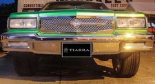 1987-1990 Chevy Caprice Tiarra Chrome Grille - Double Wire Mesh Lighted Logo