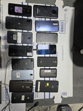 Lot Of 15 Broken Cellphones For Parts Or Repair Sold As Is Various Brands