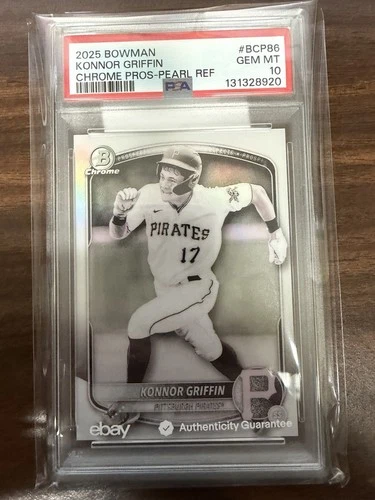2025 Bowman Chrome Pearl Refractor Konnor Griffin PSA 10 BCP86