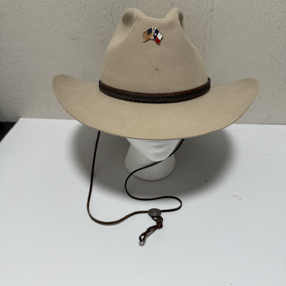 Akubra Kiandra Brown Tan Fur Felt Hat Size 59 Australian Outback