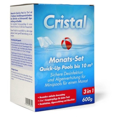 Cristal Monats-Set Quick-Up Pool bis 10 m³ - Desinfektion und Algenverhütung