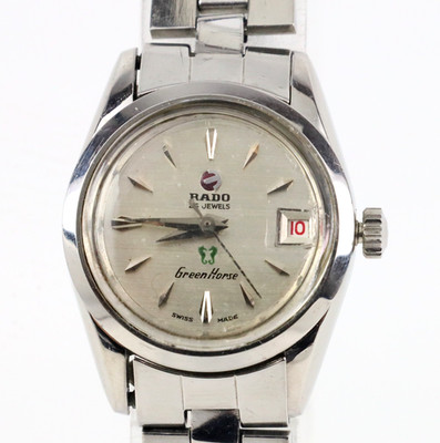 Vintage RADO Green Horse 759-1 Automatic Ladies Watch - Working, Parts or Repair