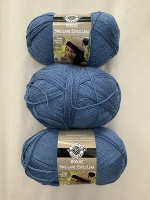 Loops & Threads Woolike Yarn | Denim Blue - Discontinued, 3 Skeins