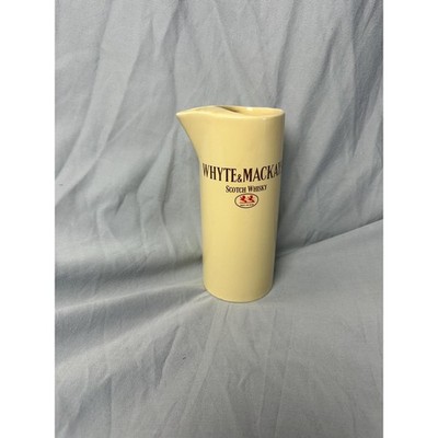 Vintage Whyte & Mackay Scotch Whisky Ceramic Water Jug Pitcher Double Lion Brand