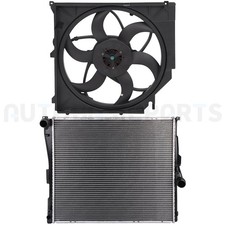 For 2004-2006 Bmw X3 3.0l Front Side Aluminum Radiator Cooling Fan Kit