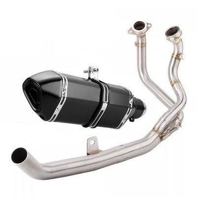 Full System Black Exhaust Tips Header Pipe For Honda Africa Twin 1100 2021-2025