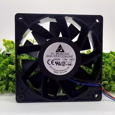 PFR1224UHE DC24V 1.75A 12CM 3-Wire Axial Cooling Fan #vn