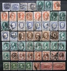US Stamp Collection 1869-1898 Lot of 54 Scott # 114/286 Used