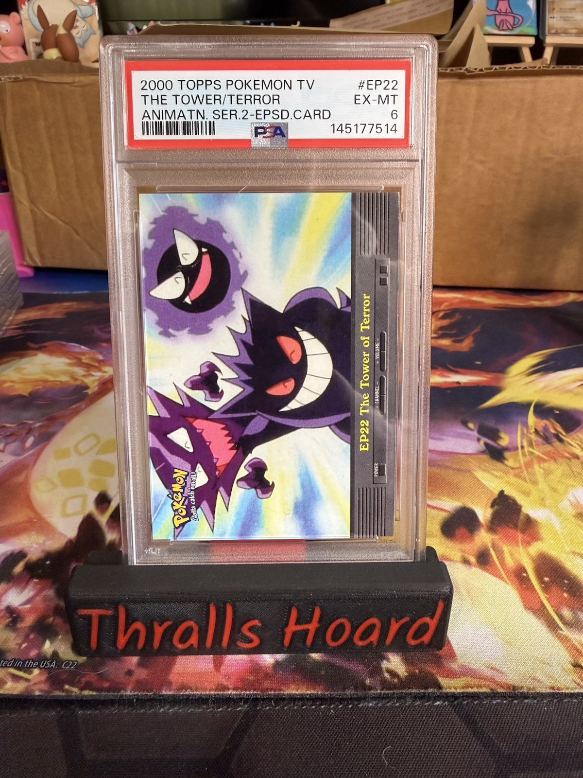 Topps EP22 the Tower of Terror Series 2 Pokemon Psa 6