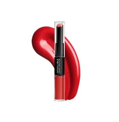 L Oreal Infaillible Duo Lippenstift Kleidung 24 Heures 506 Red Infaillible Neu