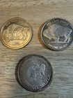 3 Silver Coins 2 Buffalo and 1 Liberty Silver Rounds Fineness .999