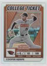 2022 Elite Extra Edition College Tickets Optic Holo Prizm Cooper Hjerpe 0bt4