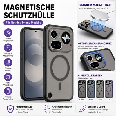Handyhülle Magnet MagSafe für Nothing Phone 4a / Pro Kameraschutz Hardcover Matt