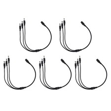 5PCS 1:3 DC Power Splitter Cable Cord 1 Female to 3 Male 5.5x2.1mm 12V Port