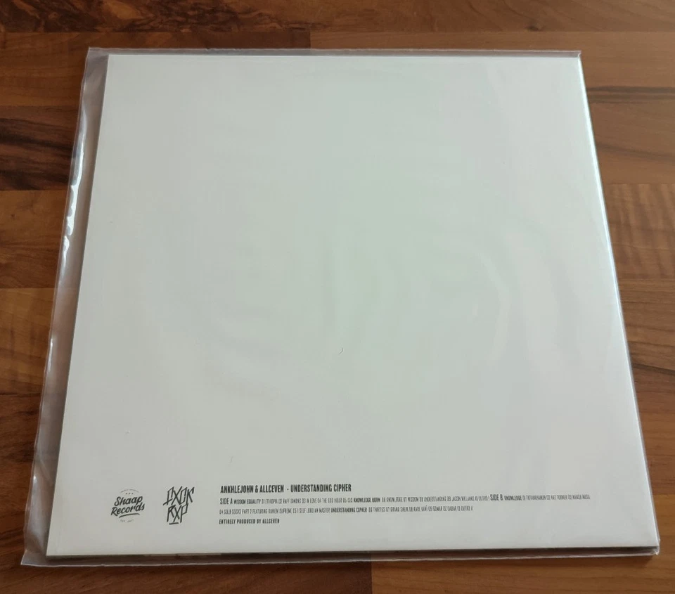 ANKHLEJOHN X ALLCEVEN - UNDERSTANDING CIPHER WHITE VINYL LP  FXCK RXP - Bild 2 von 3