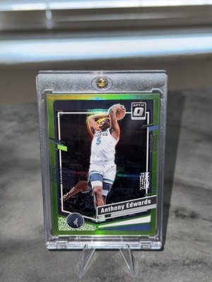 2023-2024 Panini  Donruss Optic Anthony Edwards Lime Green Prizm #59 /149