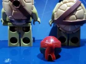 Lego TMNT Minifigure Lot Teenage Mutant Ninja Turtles Michelangelo Leonardo 