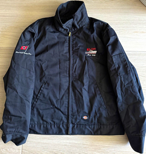 XL Dickies Quilt Lined Black Ball Ferry Line Workwear Jacket