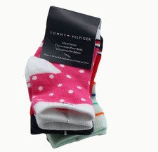 Tommy Hilfiger 4 Pairs Infant Socks Size 6-12 Months Multicolor 5332
