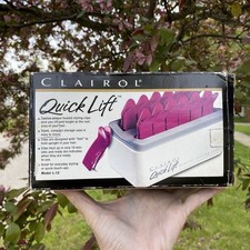 1993 Clairol Quick Lift Heated Styling Clips Model L-12 Complete w/ Box  Great 