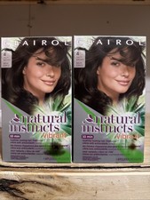 Clairol Natural Instincts Vibrant Permanent Hair Color 4, Dark Brown 2 Pack