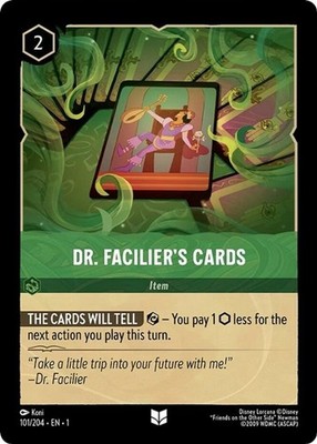 Dr. Facilier's Cards ~101/204~German~NM~The First Chapter~LOR