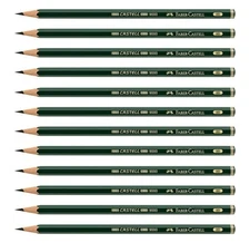 pencils, Castell 9000 graphite pencils, 8B Pre-sharpened Black lead pencils f...