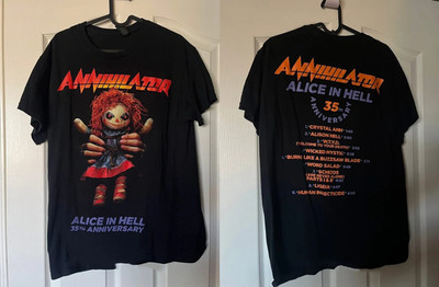 Annihilator Alice In Hell 35th Anniversary Unisex T Shirt Full Size S-5XL US2042
