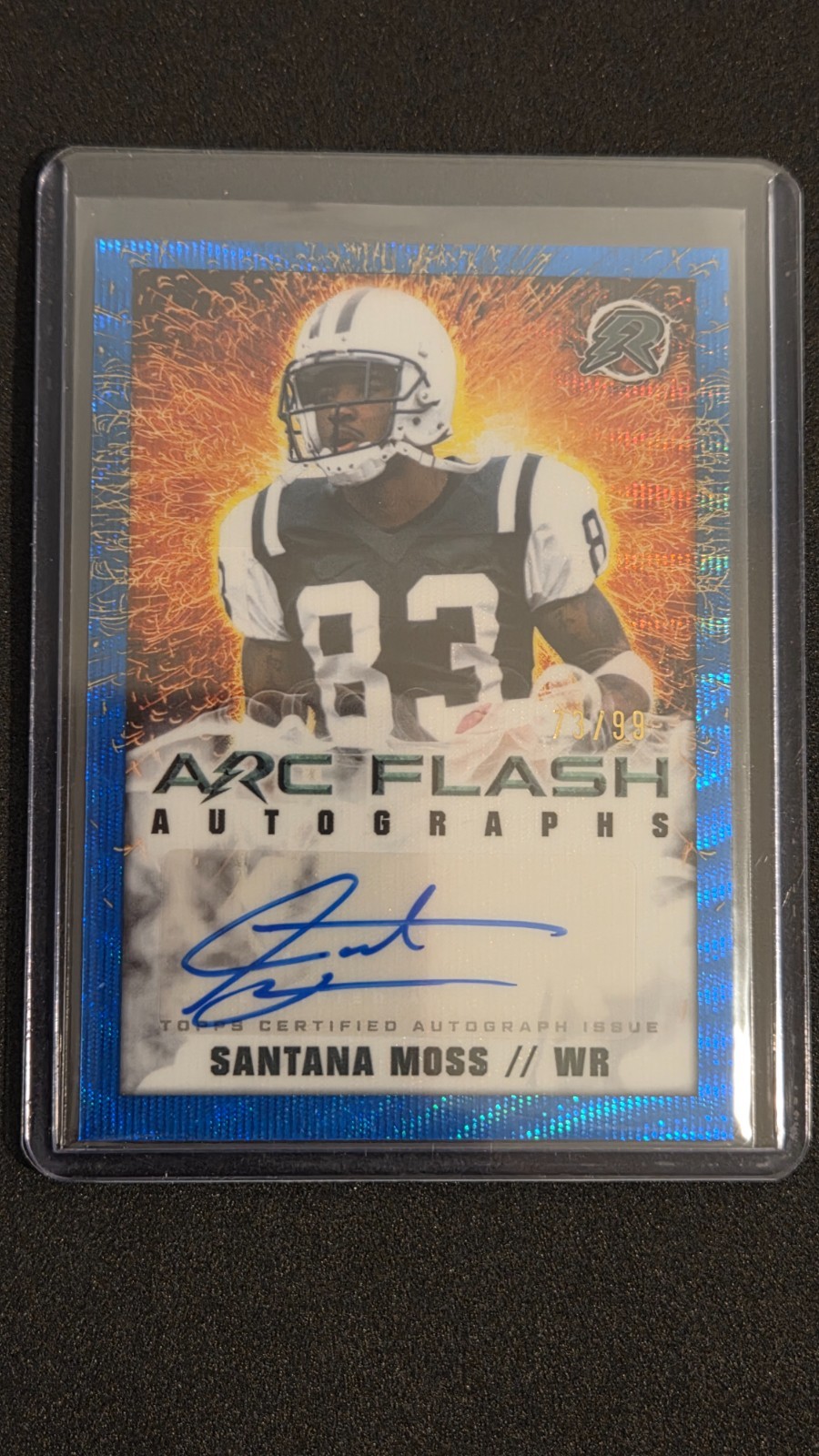 2024 Topps Resurgence Santana Moss #AFA-SM Blue Surge Arc Flash Auto /99