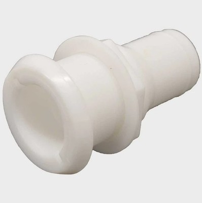 Perko White Plastic 301-8 Thru-Hull Connector Fitting For 1-1/2'' Hose 0301008