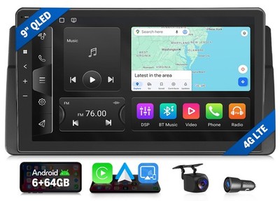 Für BMW E46 Android 13 6+64 8-Kern Autoradio 9'' Navi Radio CarPlay 4G DSP Stereo