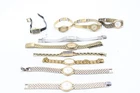 A x10 Vintage Ladies Seiko Gold Tone Quartz Wristwatches Not Tested