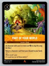 Disney Lorcana RARE Regular Part of Your World 30/204