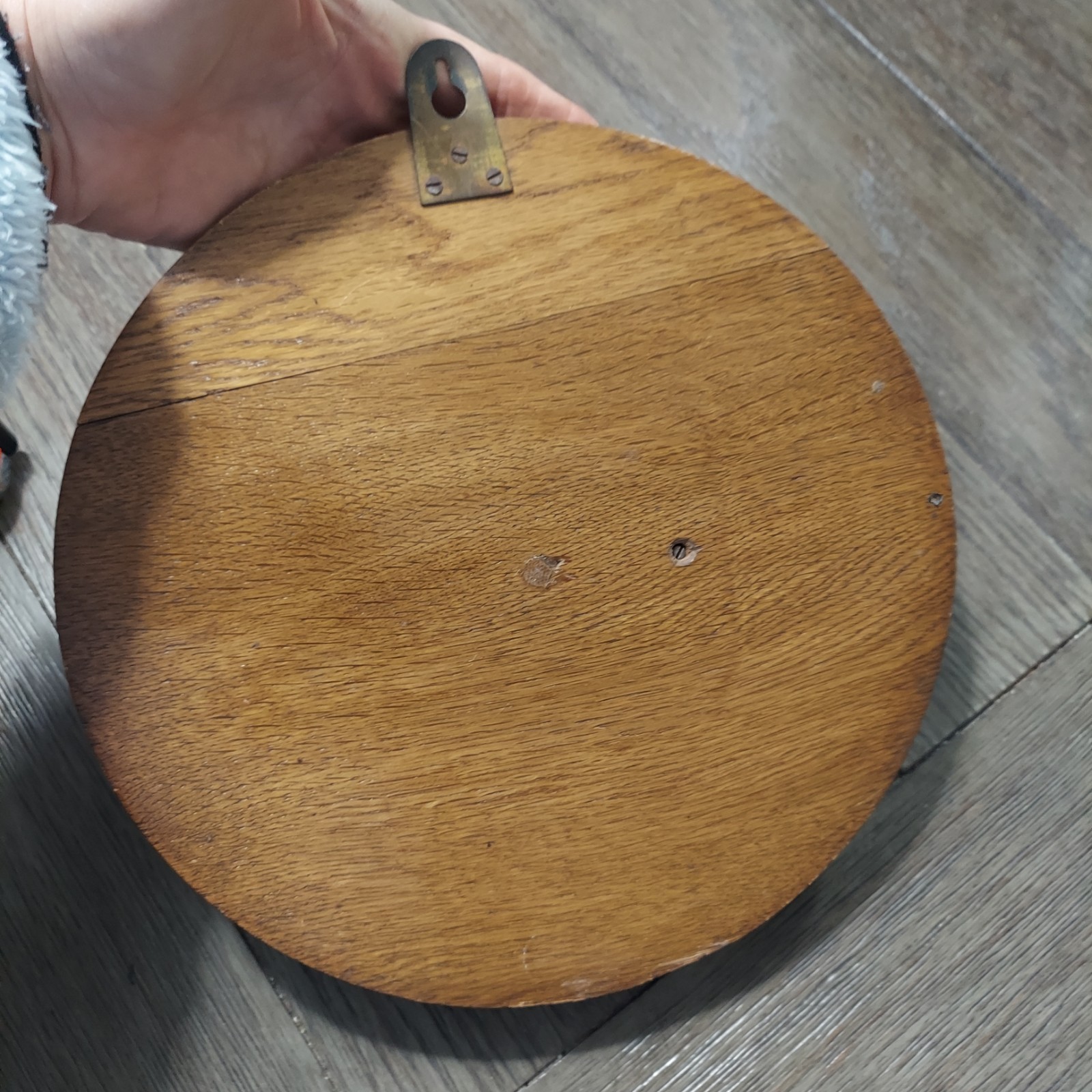 Vtg H.G. Blair & Co Ltd Aneroid Barometer Wood Case Glass Face