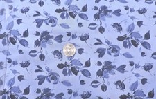 100 Cotton Fabric Wilmington "Dreaming In Blue" Roses - By the Yard