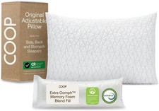 Coop Home Goods Original Adjustable Pillow, Queen Size Bed Pillows for Sleeping,