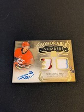 2023-24 Upper Deck The Cup Honorable Numbers 17/38 Patch Auto Sebastian Aho