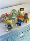Vtg Cabbage Patch Kids 3.5” Posable Figures Lot Of 6  1984 Spindex 51C