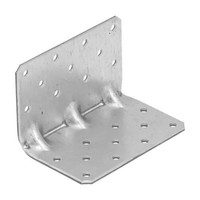 Schwerlast-Winkelverbinder Mit Sicke 65X65X100Mm Verzinkt Bauwinkel Steg Kpk