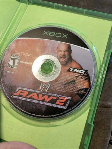 WWE Raw 2: Ruthless Aggression (Microsoft Xbox Disc Only, 2003) Reproduction Art